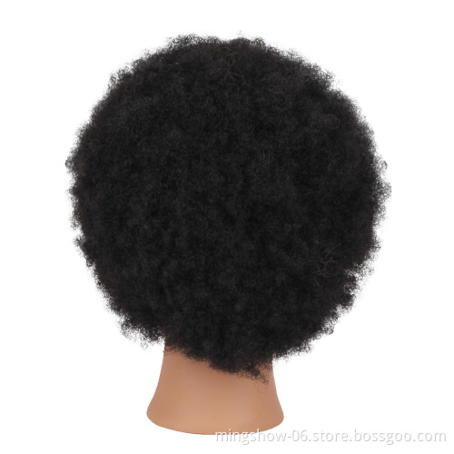 Realistic african american black female mannequin head with afro hair